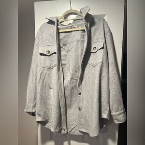 Light grey/white womens jacket